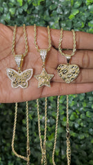 Nugget Pendent with Chain