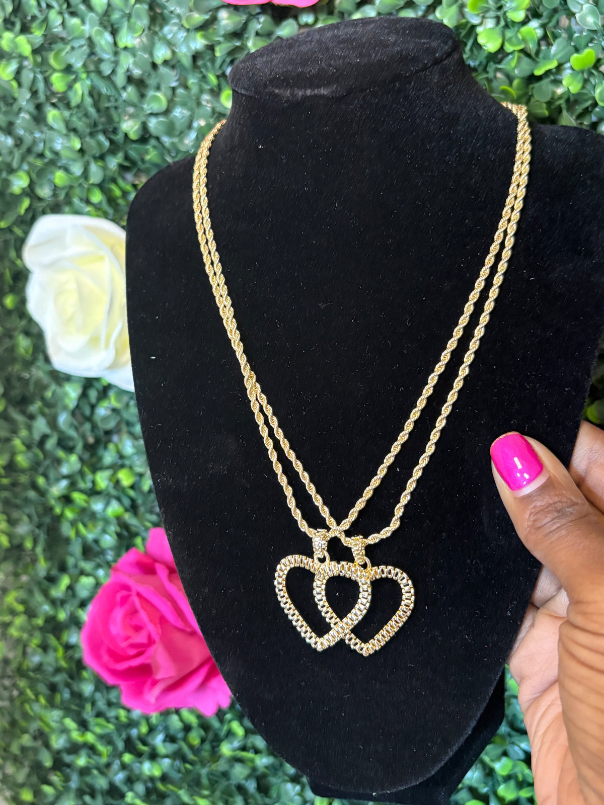 Open Face Heart Necklace
